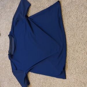Blue shirt with mesh back